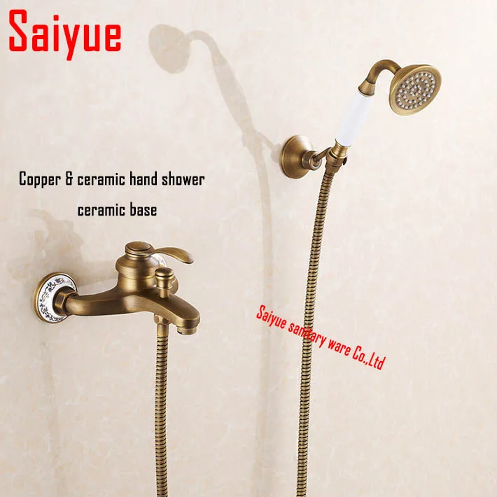 Винтажные смесители для душа с керамической ручной смеситель кран античная
