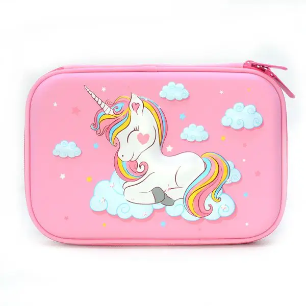 Pink cloud unicorn Чехол для карандашей Estuche Escolar Estojo Escola школьные принадлежности Trousse Scolaire Stylo единорог коробка чехол для карандашей Utiles Escolares милый - Цвет: Pink cloud unicorn