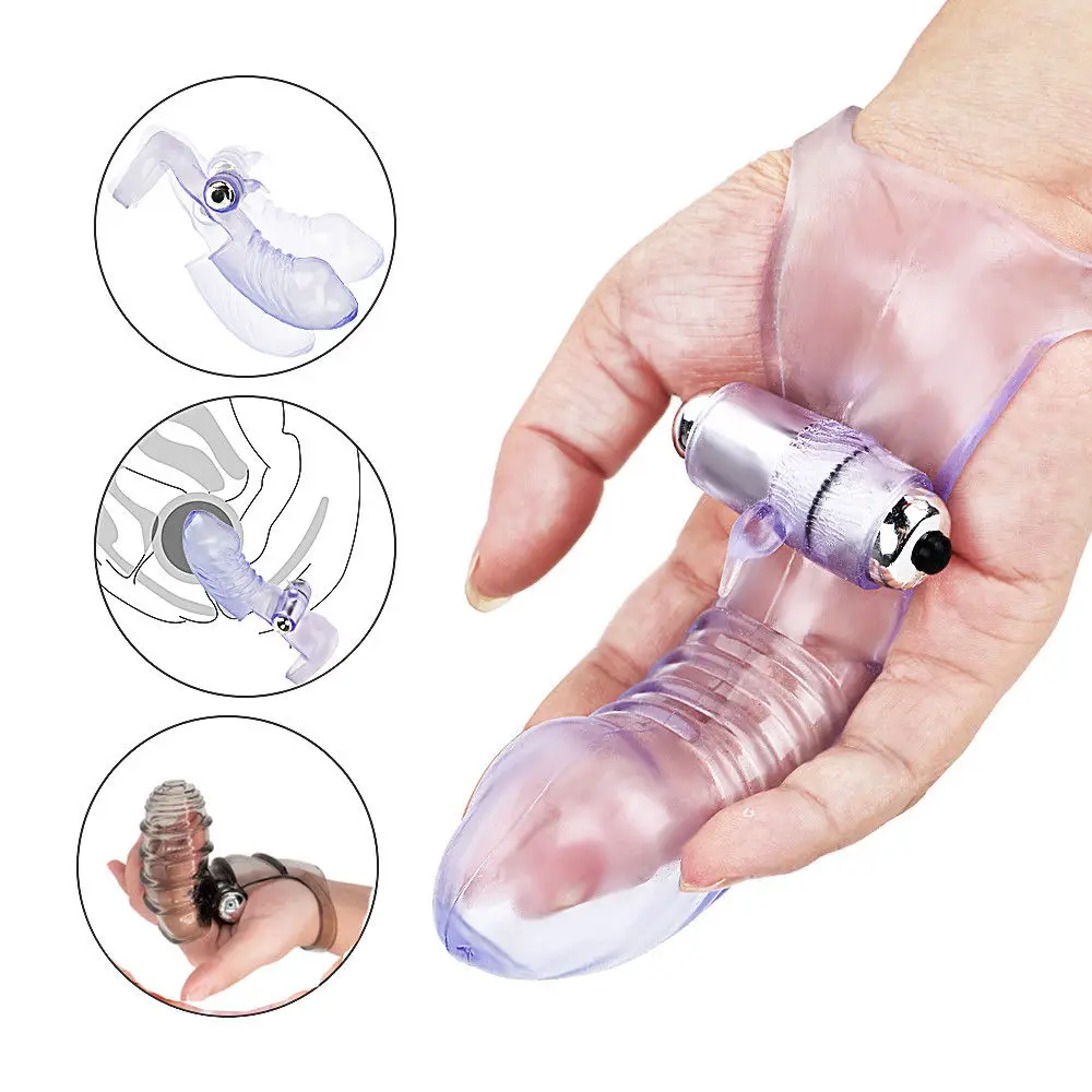 Finger Sleeve Vibrator G Spot Massager Vibrating Dildo Adult Sex Toys NEW Comfort Appeal Silicone Erotic Tool