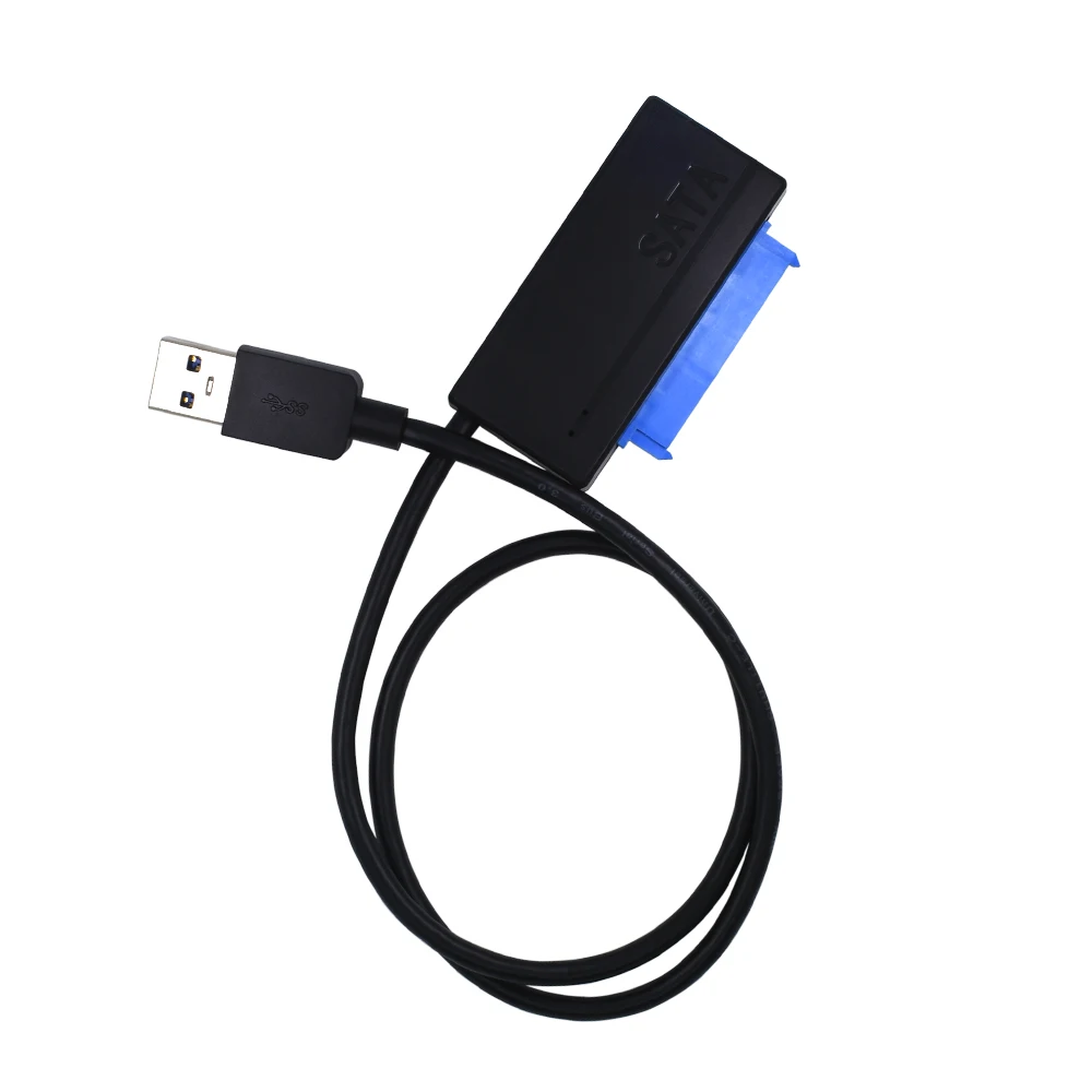 TISHRIC Новейший черный USB 3 0 до 7 + 15 22Pin SATA кабель адаптер для 2 5 ''SSD HDD жесткий диск