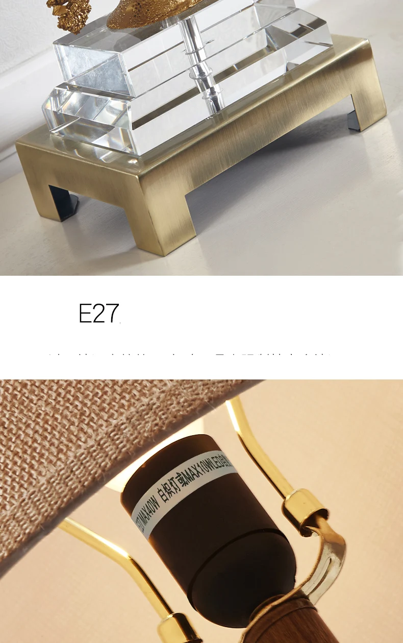 Современная роскошная Светодиодная настольная лампа дизайнерский свет золотой