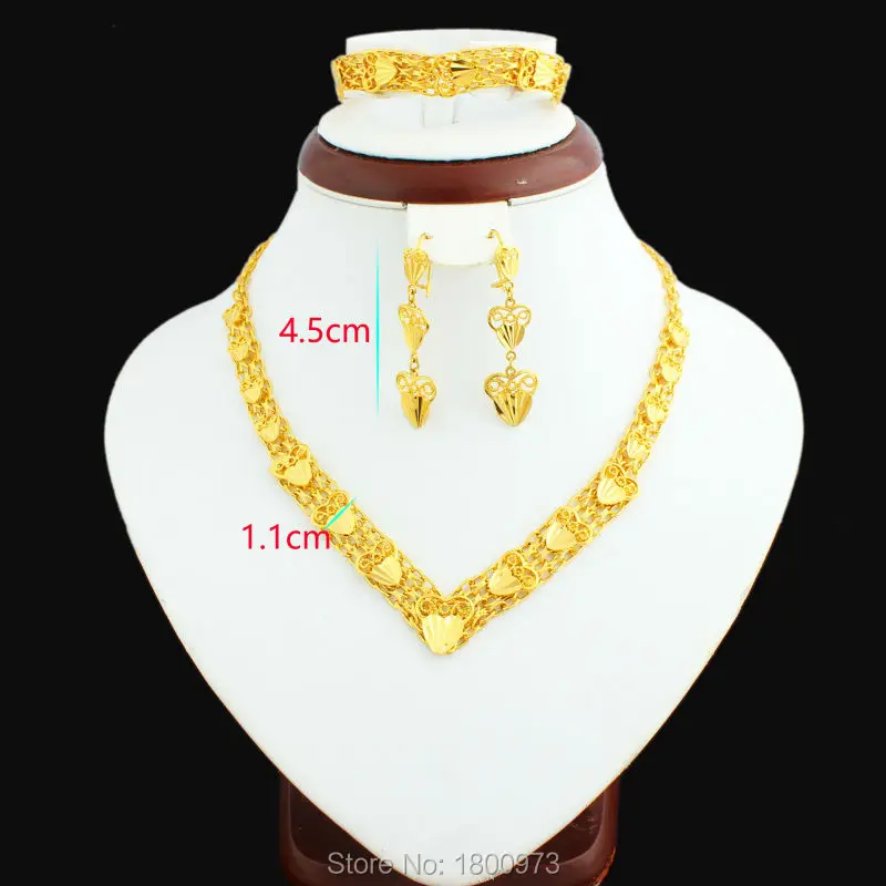 Набор золотых ювелирных украшений Adixyn золотого цвета в Дубае турецкие