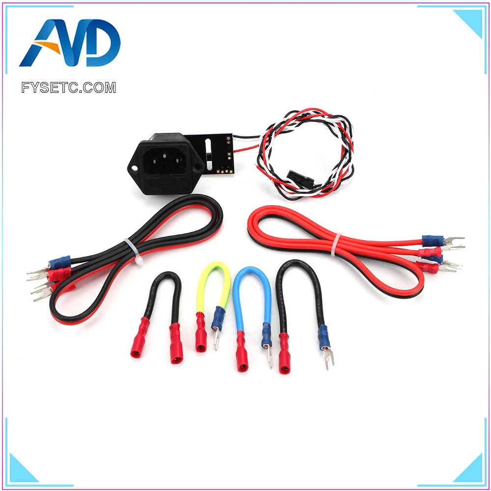 Prusa i3 MK3 power Panic V0.4 Высокое напряжение с предохранителем MK3 PSU комплект жгута проводов провода для Prusa i3 MK3 3d принтера запчасти