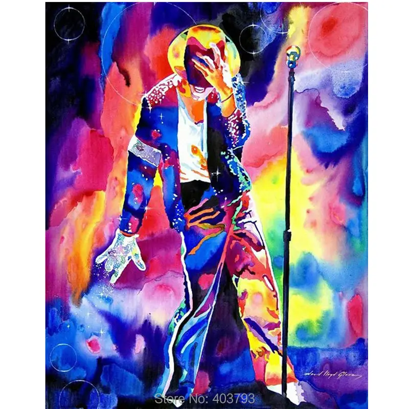 

Christmas Gifts Michael Jackson Concert Show Painting Unframed Modern Canvas Art Home Decoration Wall Art