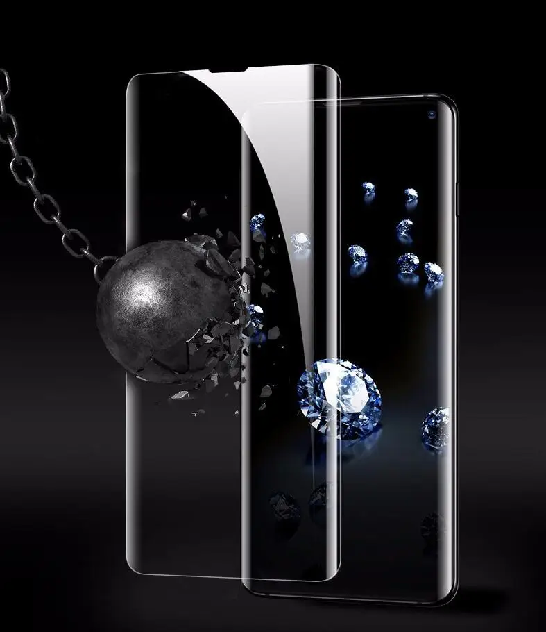 2 шт./лот 5D полный изогнутое закаленное Высокопрочное Стекло для samsung S10 S10Plus S10E S8 S8plus S9 S9Plus Note8 Note9 Экран протектор