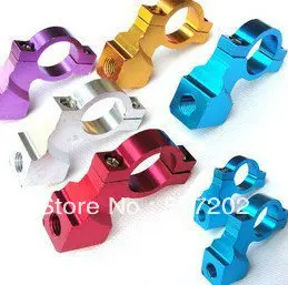 

6 colors Motorcycle Bike ATV Universal Mirror Bracket Mount Adapter Holder Clamp Screw 10mm clockwise For 7/8" 22mm handlebar