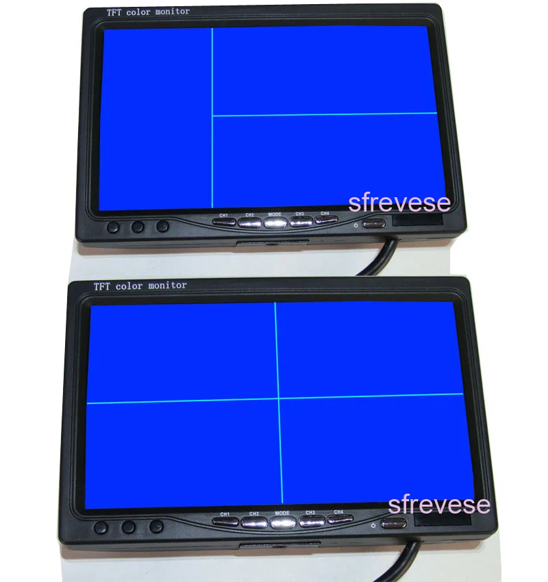 7 &quotLCD 4CH четырехъядерный раздельный монитор Комплект зеркал заднего вида для