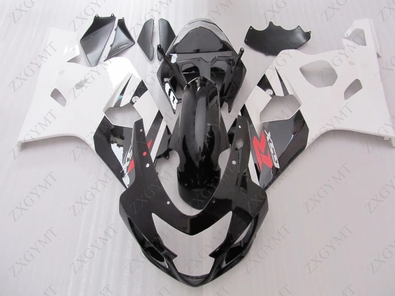 Обтекатели GSX R600 2004 2005 K4 Белый Черный Abs обтекатель R 600 Обтекатель GSXR 750 04|Полные