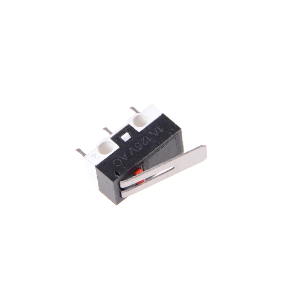 10 шт./лот Tact Micro Switch AC 125 В 1A SPDT мгновенный длинный Шарнирный Рычаг Mouse mini Tripod