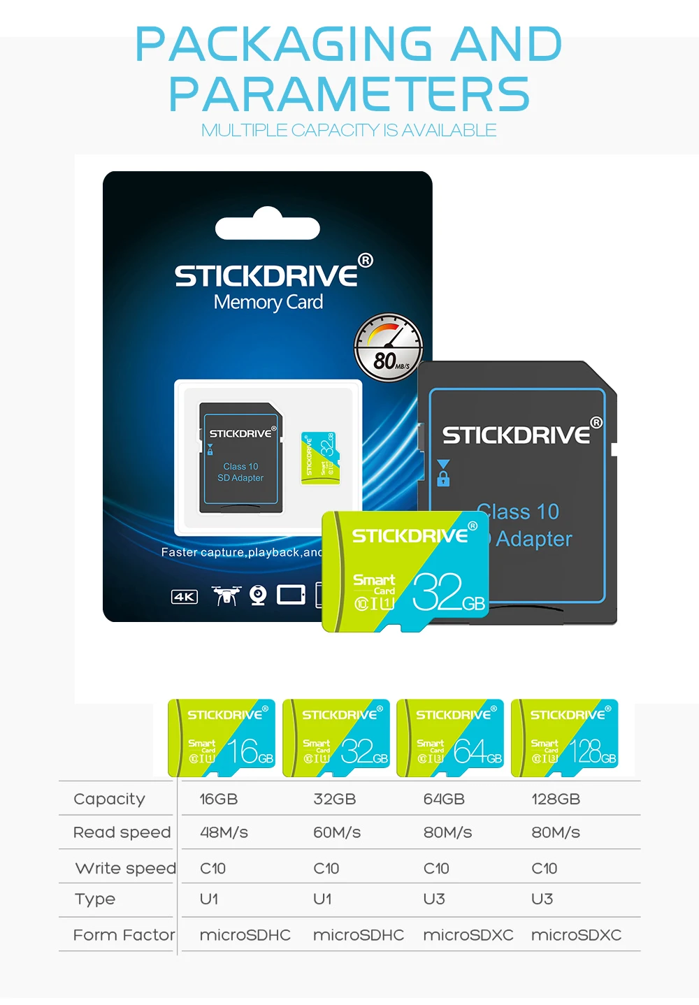 Высокоскоростная карта Micro sd, 128 ГБ, 64 ГБ, карта памяти SDXC, 32 ГБ, 16 ГБ, карта Microsd, картао де Мемория, Мини карта SD/TF для смартфонов