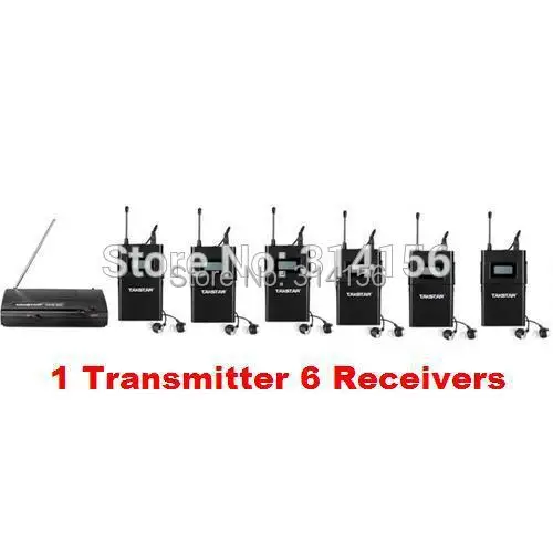 Takstar WPM 200/wpm200 UHF Беспроводная система монитора в ухо стерео гарнитура сценические