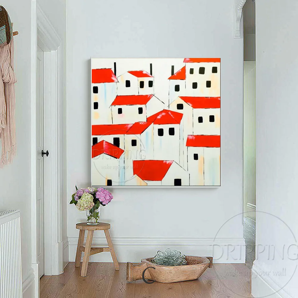 Художественная ручная роспись высокое качество современный художественный дом