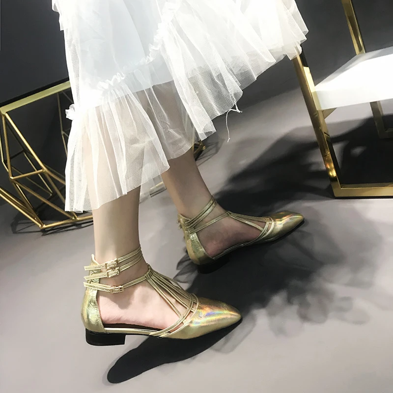 Роскошные Zapatos De Mujer новая дизайнерская обувь женские золотистые сандалии модные