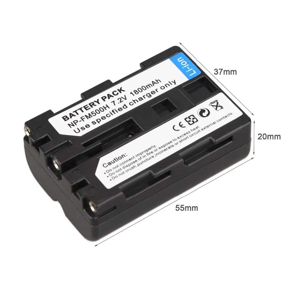 2x1800 мАч NP FM500H батарея для камеры Sony A57 A58 A65 A77 A99 A550 A560 A580 + USB зарядное