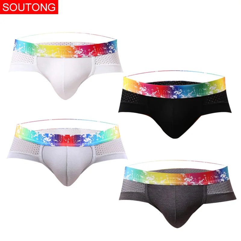 Soutong, мужское нижнее белье, 4 шт./лот, мужское дышащее нижнее белье, Модальные боксеры, мужские сексуальные боксеры, сетка размера плюс 3XL, боксеры, мужское нижнее белье - Цвет: group 13