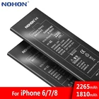 Nohon аккумулятор для iPhone 6 7 8 6G 7G 8G iPhone6 iPhone7 iPhone8 батарея высокой емкости Bateria литий-полимерные аккумуляторы для телефонов бесплатные инструменты