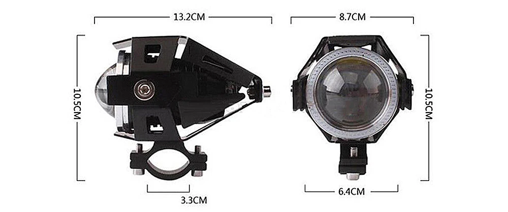 Wheelway глаза ангела фары мотоцикла светильник 2 шт. 12 V-80 V изменение головной светильник супер яркий фонарь светильник U7 лазерный светодиодный головной светильник