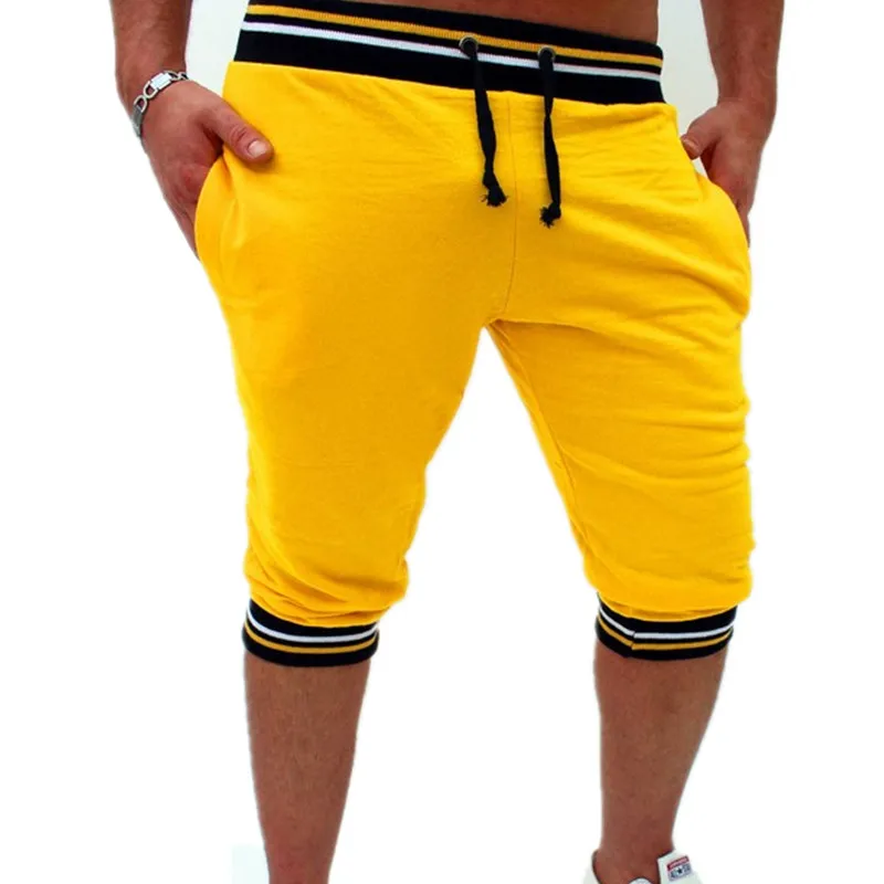 Модные хлопковые шорты мужские летние повседневные Бермуды шорты-шаровары