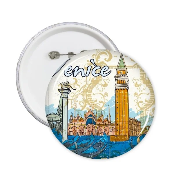 5 шт. круглый значок с рисунком италия венеция|badge button|pin badge buttonbadge pin button |