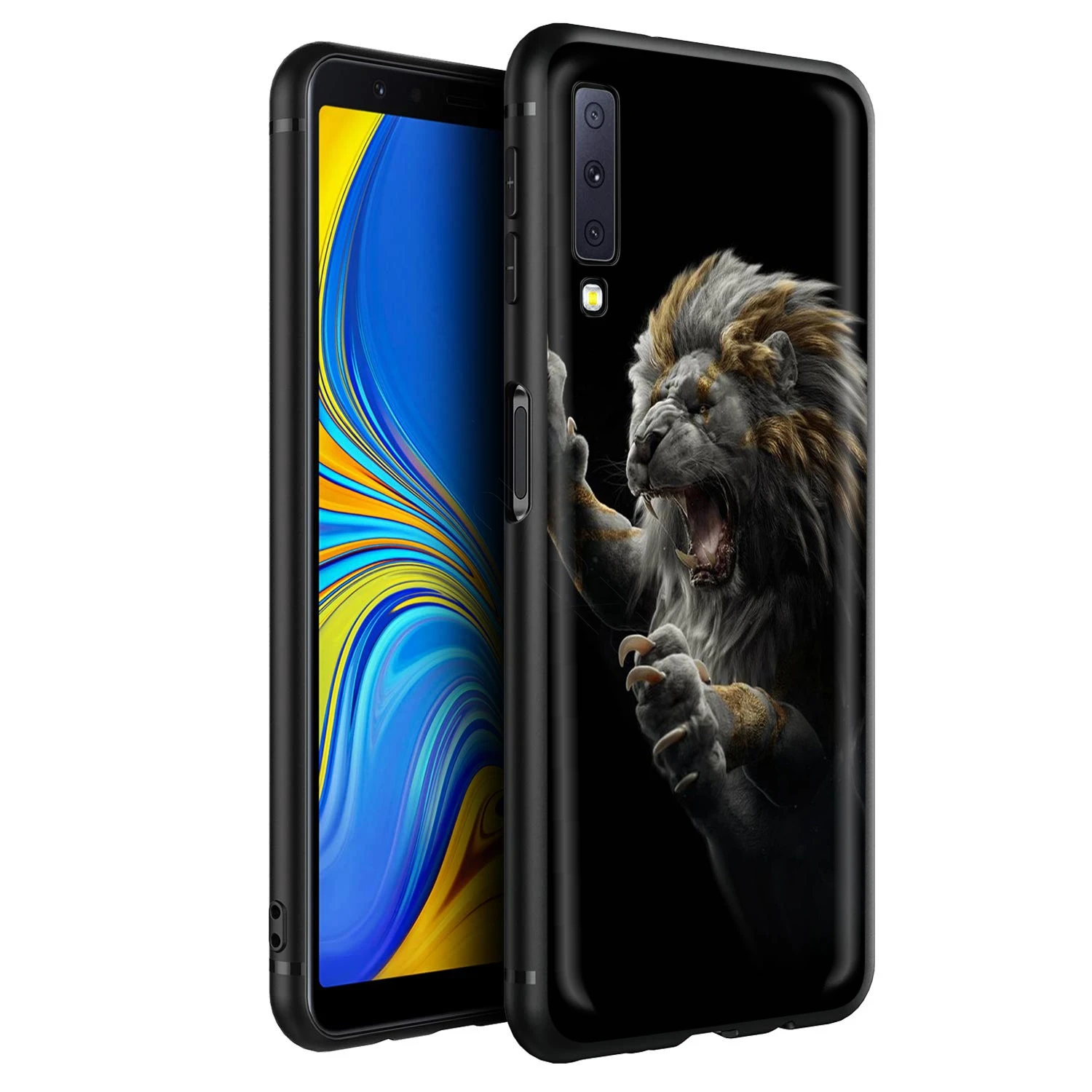 Чехол с изображением животных и льва для Samsung Galaxy J6 A9 A8 A7 A70 A6 A5 A50 A40 A30 A3 A10 A51 A71 A81 A91