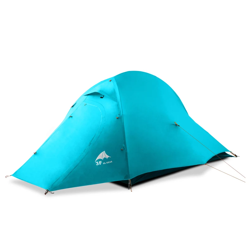 210T blue 4 season 3F UL GEAR ZhengTu2 Сверхлегкий тент 15D нейлон 3 или 4 сезона Открытый Анти-ветер кемпинг палатка 2 человек зимний кемпинговый тент - Цвет: 210T blue 4 season