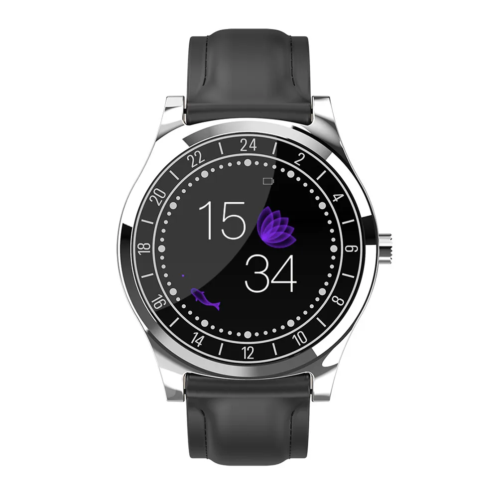 Новинка, DT19, Bluetooth, Смарт часы, мужские кожаные Наручные часы, с циферблатом, пульсометром, кровяное давление, спортивные, фитнес-трекер, умные часы