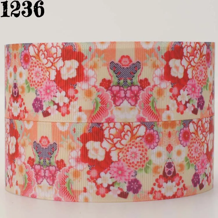 Лента Корсажная с принтом в японском стиле 10 ярдов различные размеры|Ленты для