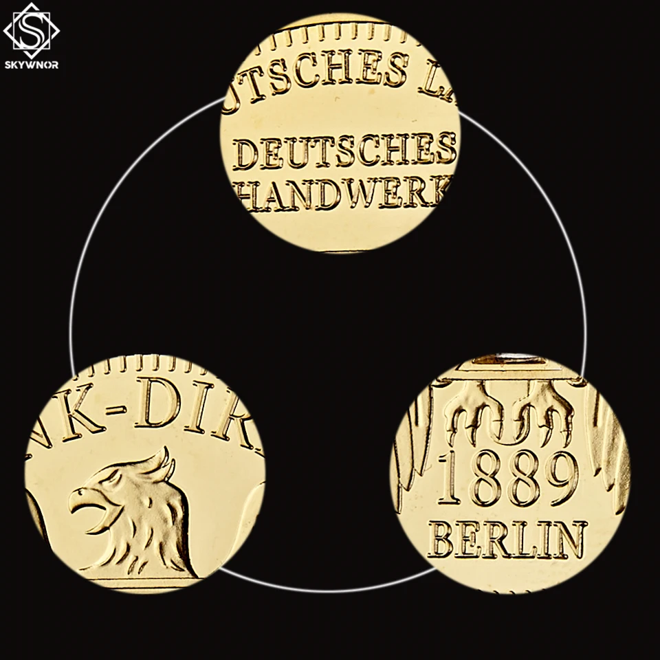 Юбилейные сувенирные золотые монеты с капсулочным дисплеем deuтребуland 1889 г. В