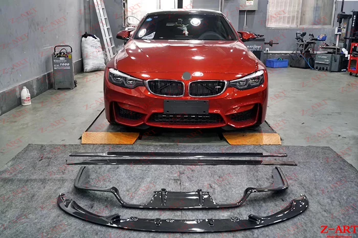 Z ART углеродное волокно аэродинамическим комплектом для BMW M3 M4 2013 19 тюнинг пакет F80