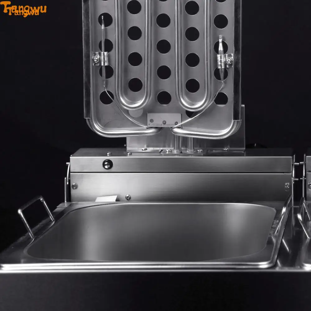 Бесплатная доставка дуплексная фритюрница с таймером электрическая печь для