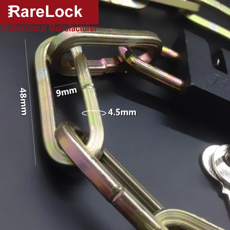 Rarelock стальные портативные безопасные Кабельные замки для велоспорта, велосипеда, мотоцикла, Chian замок с ключами a