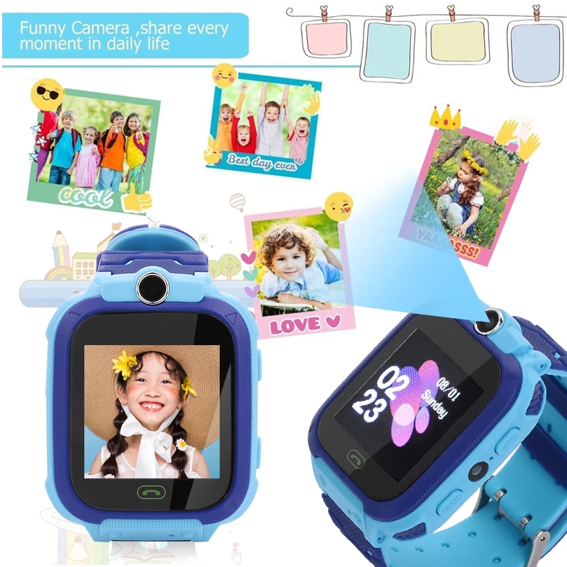 Новые смарт часы LBS Kid Детские умные для детей SOS локатор трекер анти потерянный