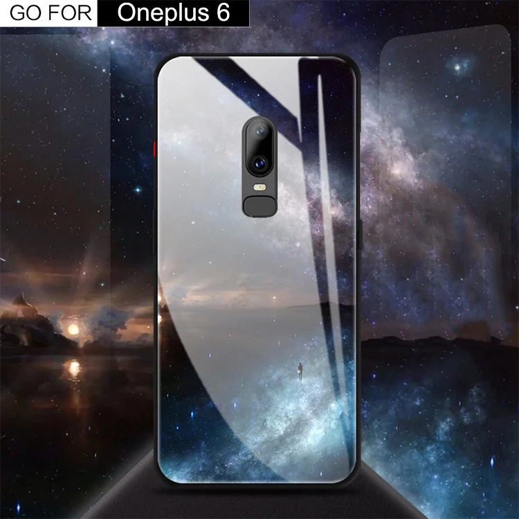 Чехлы из закаленного стекла для Oneplus 6 Case 28 ''антидетонационный