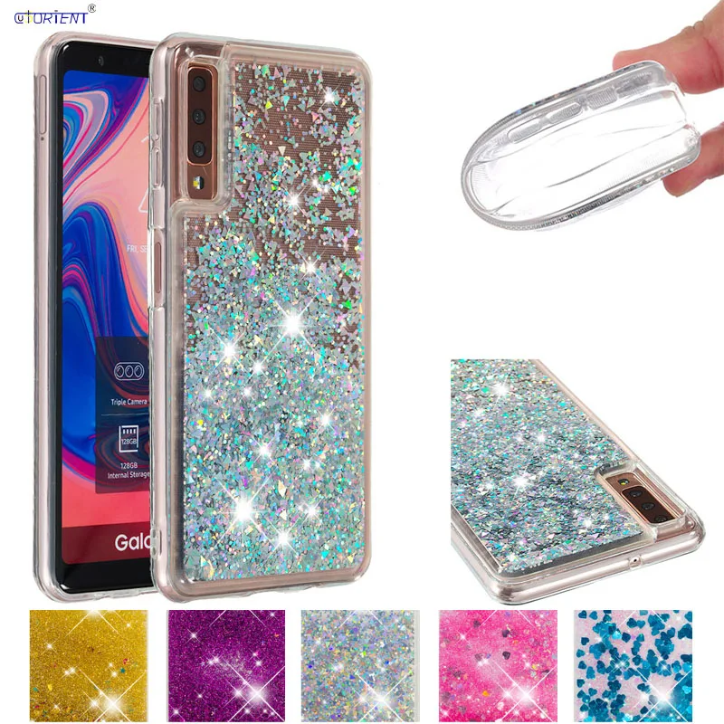 Силиконовый чехол для Samsung Galaxy A7 2018 A78 A750 блестящая задняя крышка SM A750FN/DS A750X A750F