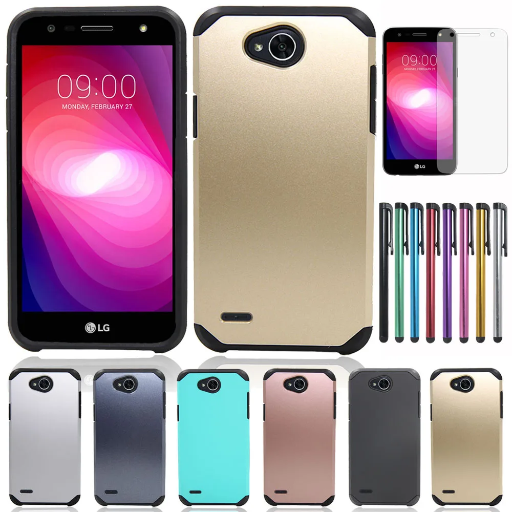 Для LG X Power 2 двухслойный тонкий прочный чехол для Xpower 2/LV7/K10 Power/X Charge/Fiesta LTE/Fiesta L64VL