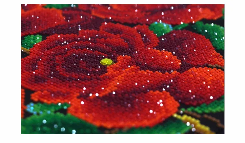 Meian,Special Shaped,Diamond Embroidery,Floral,Ross,5D,Diamond Painting,Cross Stitch,3D,Diamond Mosaic,Decoration,Christmas