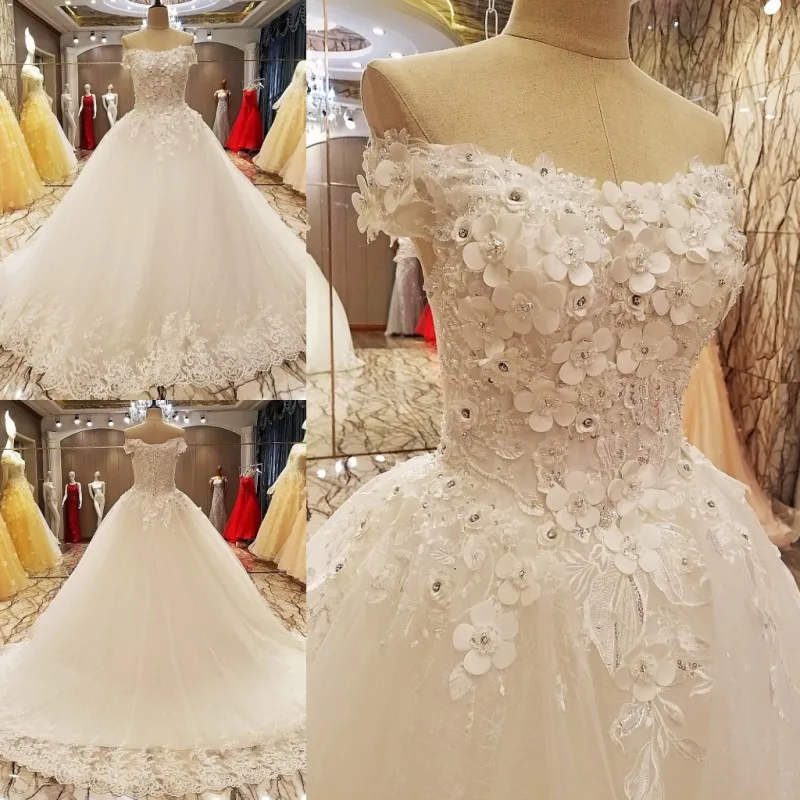 Vestido De Noiva кружевное платье-трапеция без бретелек с аппликацией из тюля свадебное