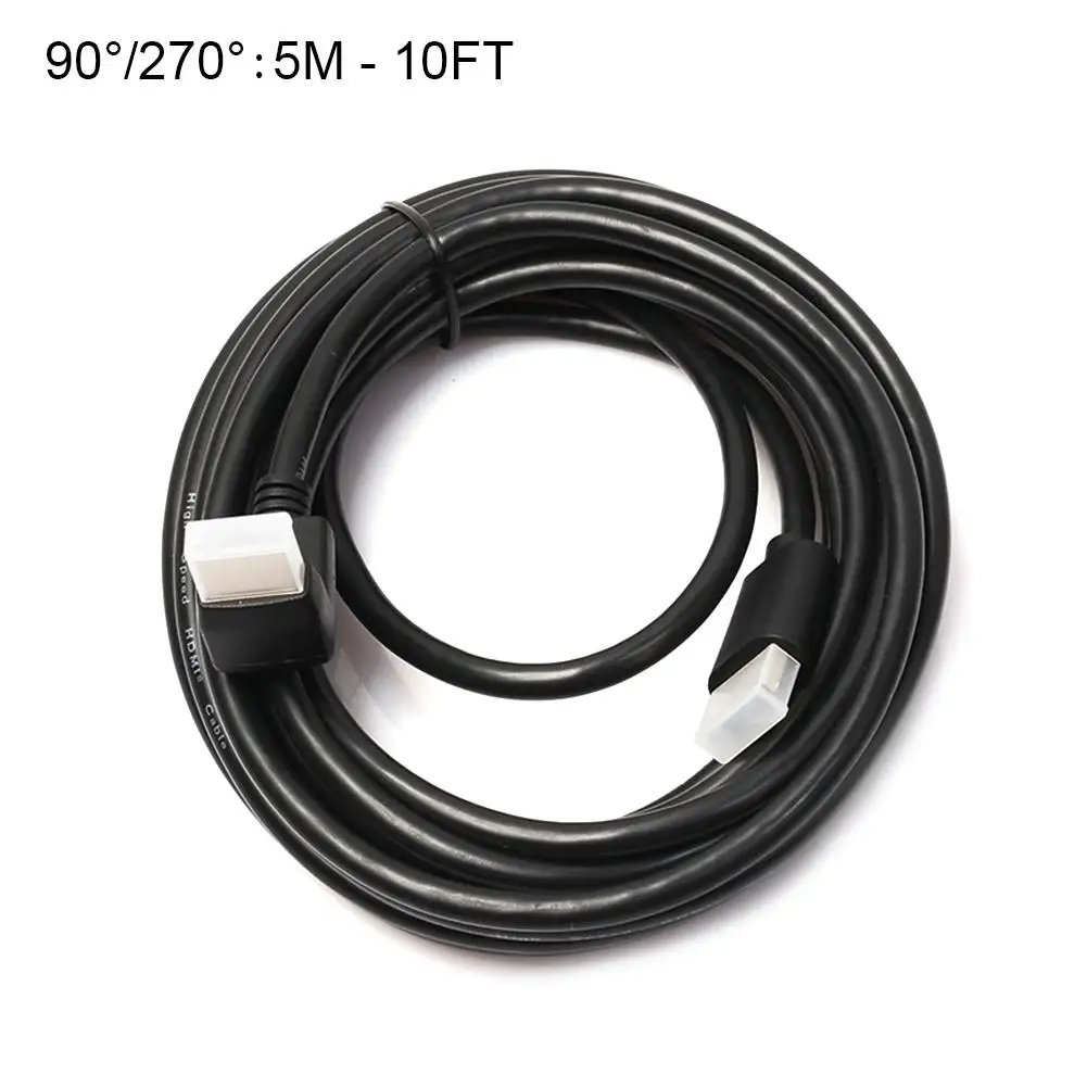 Прямой угол HDMI 1 4 версия Кабель адаптер папа ТВ разъем 270/90 градусов HD tv AV 3D для
