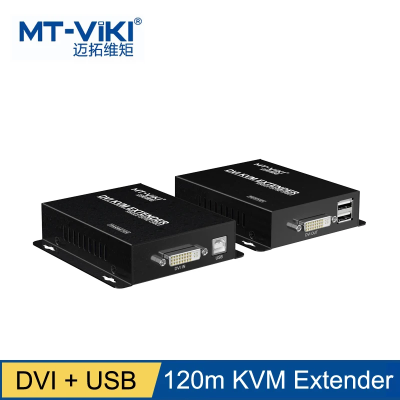 _ DVI USB KVM Extender 100m/120m Видео Клавиатура Мышь пульт дистанционного управления