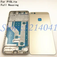 full housing for huawei p10 lite lcd front frameglass back battery coverhousing middle frame adhesive stickerbuttons