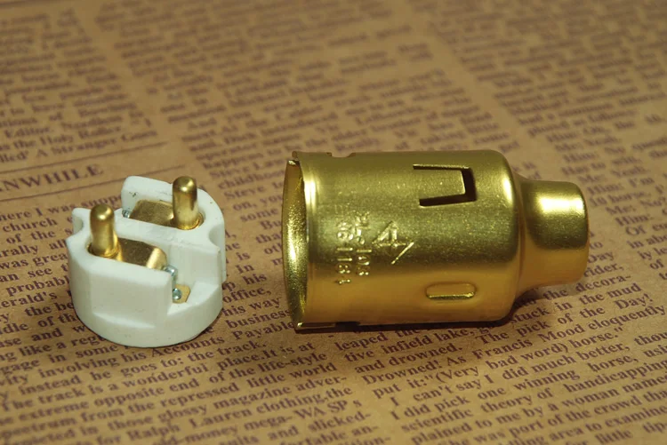 Винтажный патрон для ламп в стиле лот 3 шт./лот медный ретро с золотым покрытием