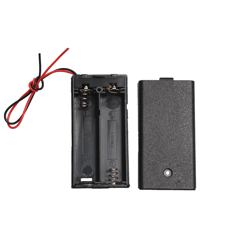 

50Pcs 1 2 3 4x 6x 8x AA Battery Holder Storage Case Box With Switch&Cover for 12V AAA Batteries Drop Shipping