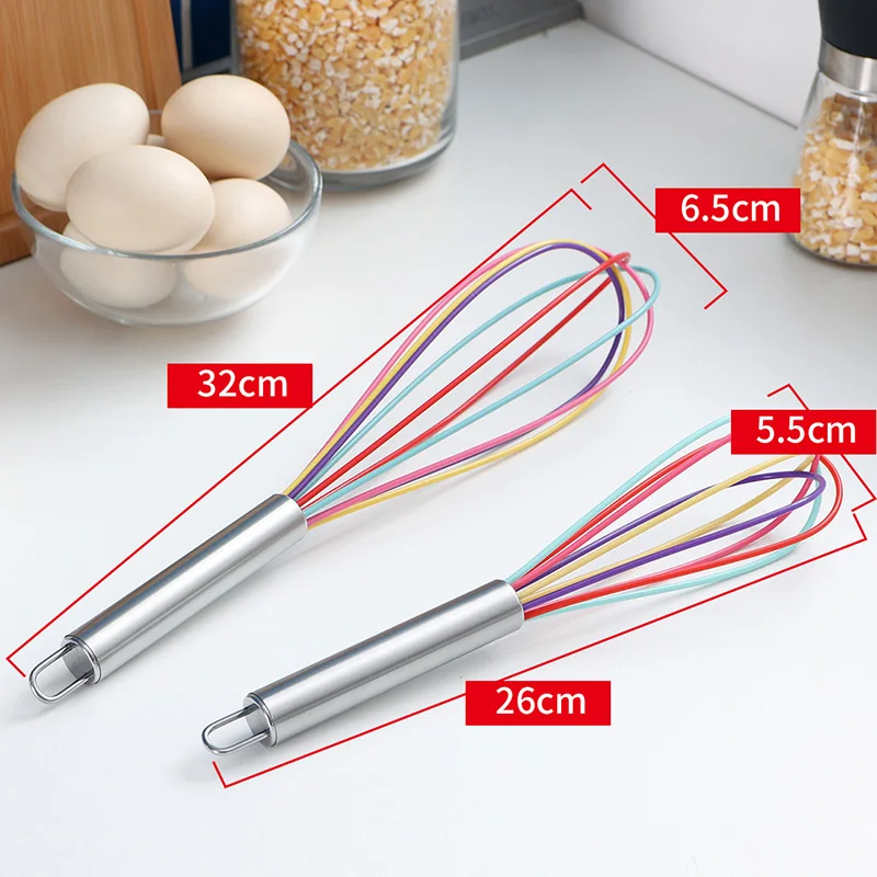 Силиконовый взбиватель для яиц ORZ молока сливочного масла миксер ручной муки
