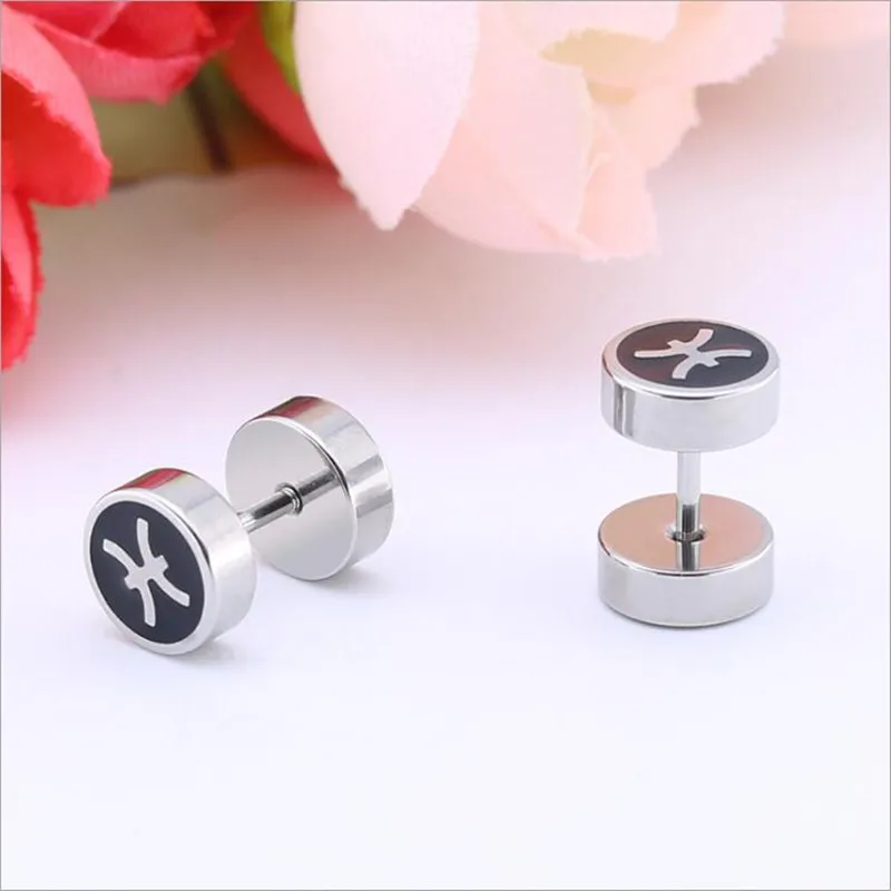 

Серьги-гвоздики мужские из нержавеющей стали 316l, без аллергии