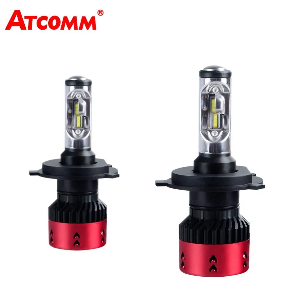 ATcomm LED H1 H7 16000Lm турбо мини Автомобильные фары лампы H3 HB3 HB4 HIR2 H15 12V 6500K 70W 24V H4 H11/H8/H9