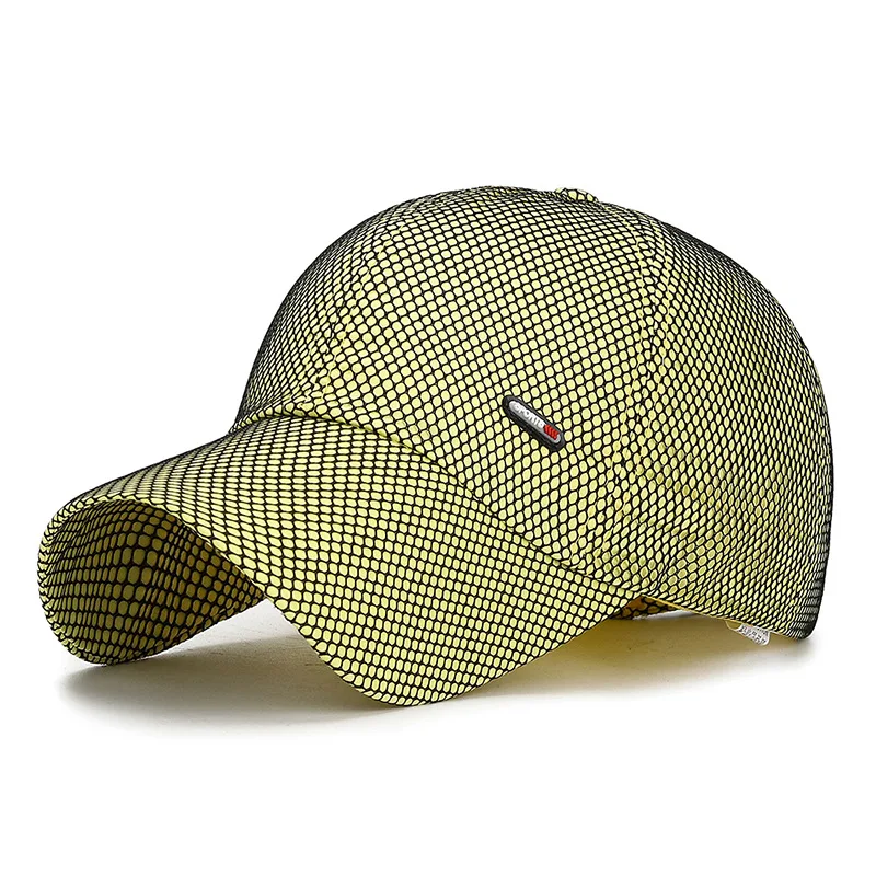 Yellow Весенне-летняя дышащая сетчатая бейсбольная Кепка Gorras Para Hombre, Мужская Спортивная Кепка, Женская шляпка, Femme Casquette Homme - Цвет: Yellow