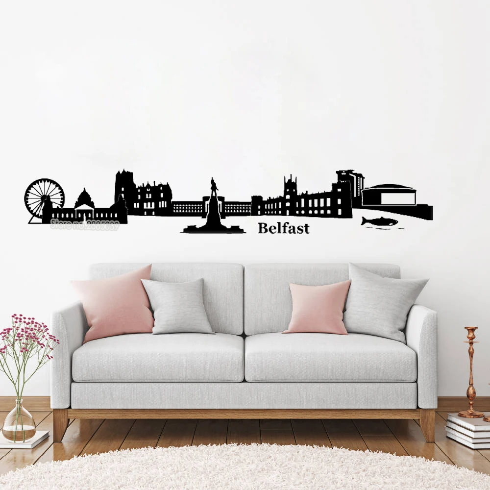 Горизонт в стиле кантри виниловые наклейки на стены Северной Ирландии красивый