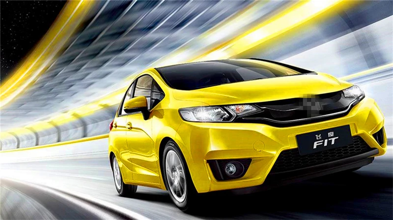 Автомобильные мигающие 2 шт. DRL для Honda Jazz Fit дневные ходовые огни дневного света Противотуманные фары с желтым сигналом поворота