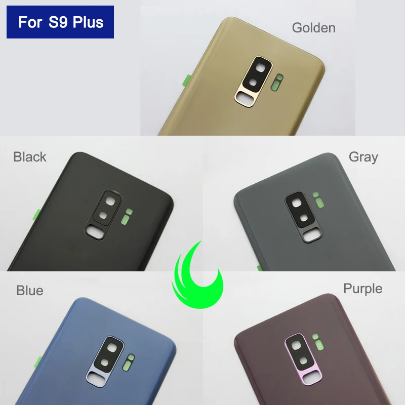 Задняя крышка батарейного отсека для Samsung Galaxy S9 G960 Plus G965 задний стеклянный корпус