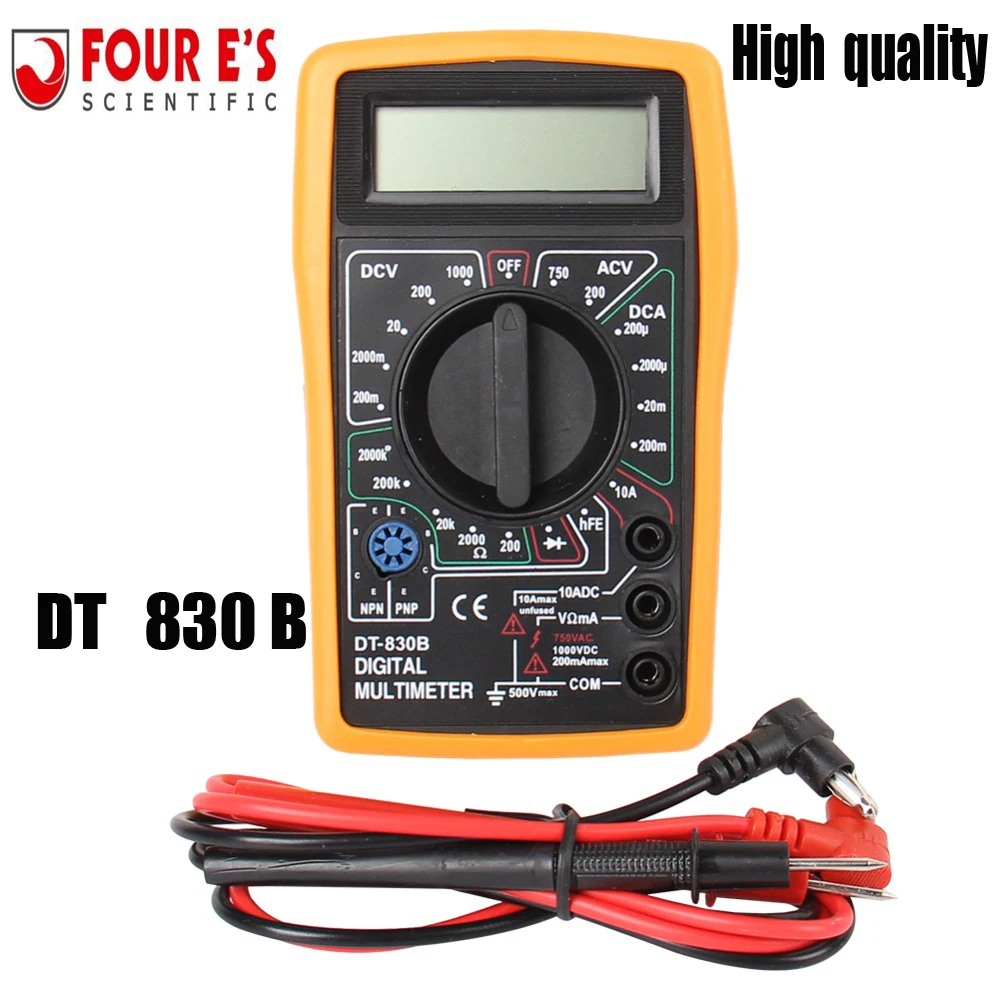 CARBOLE DT 830B ЖК дисплей цифровой мультиметр AC/DC 750/1000 в Вольтметр Амперметр Ом метр